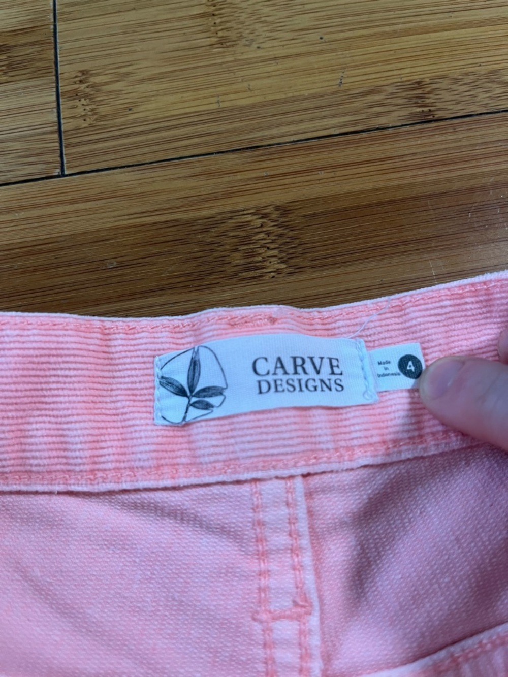 Carve Designs Oahu Corduroy Frayed Hem Shorts 6” Inseam in Dark Azeala - Picture 6 of 13